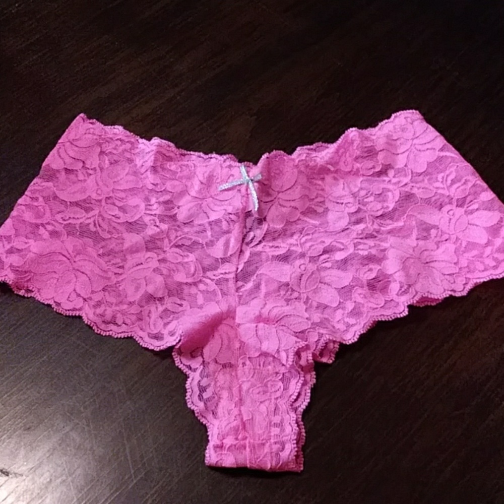 Smart & Sexy pink lace panties Size 5